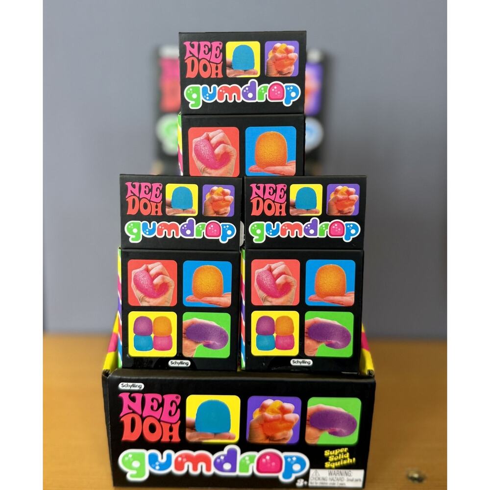 Schylling NeeDoh Gum Drop Super Solid Squishy Squeeze Sensory Fidget Toy New - Picture 5 of 8